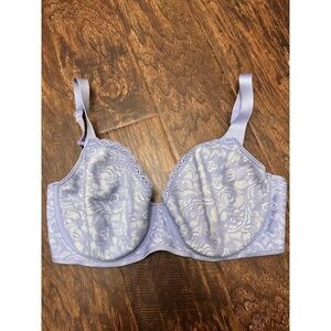 Soma Womens Bra Size 32DDD Light Purple Full Coverage Underwire Lace